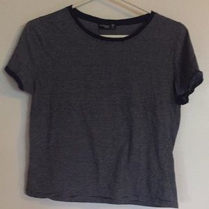 Urban Outfitters Cropped striped tee!